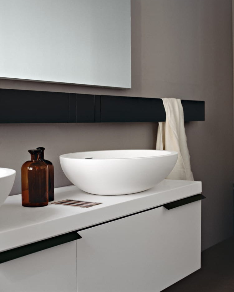 Spoon countertop sink