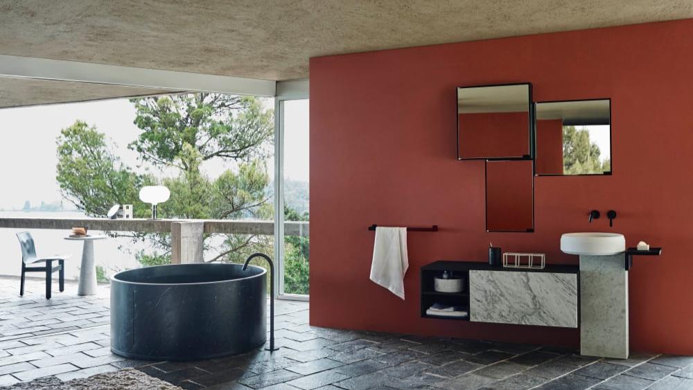 Bañera independiente In-Out mármol