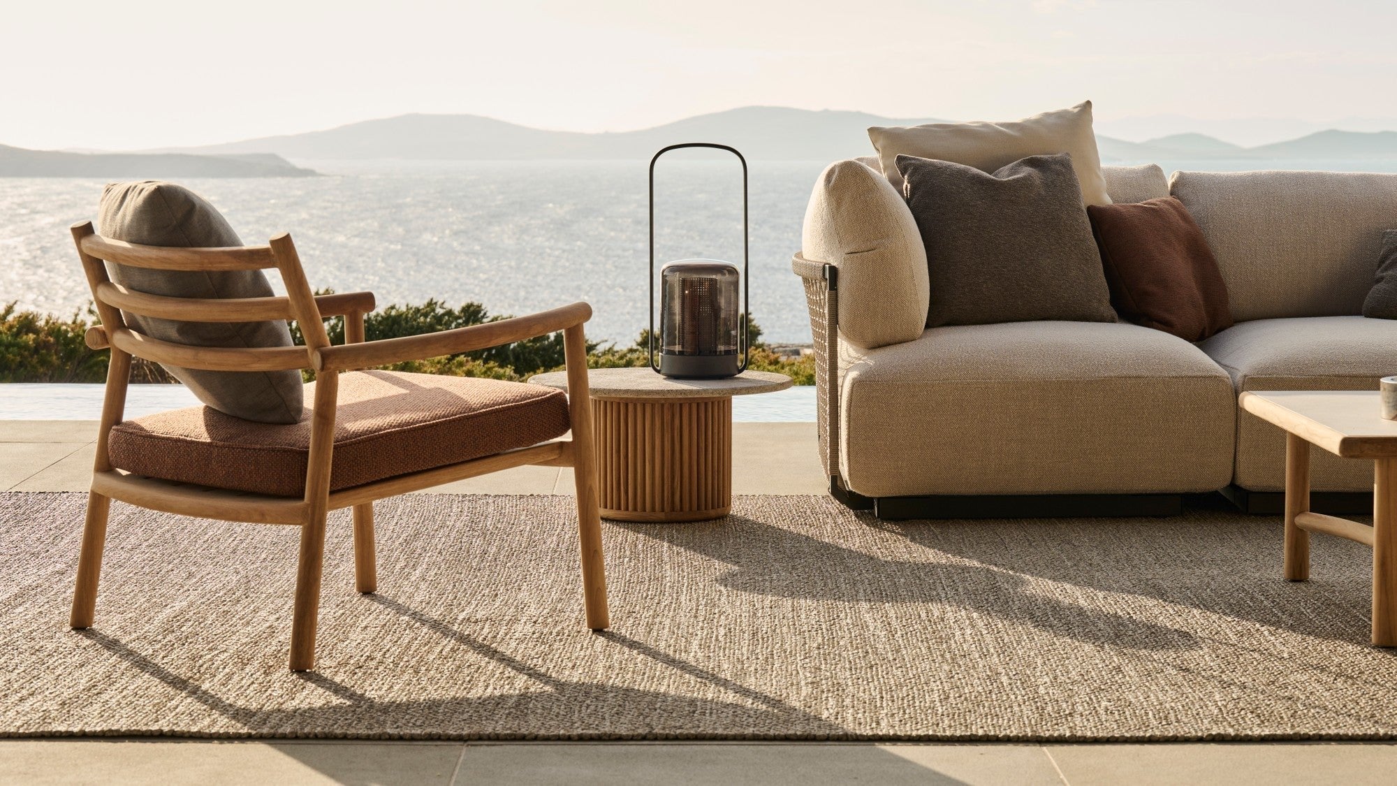 Mesa auxiliar de exterior Otto