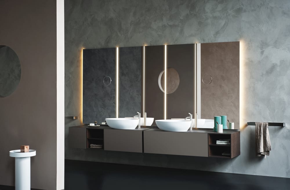 Drop totem washbasin