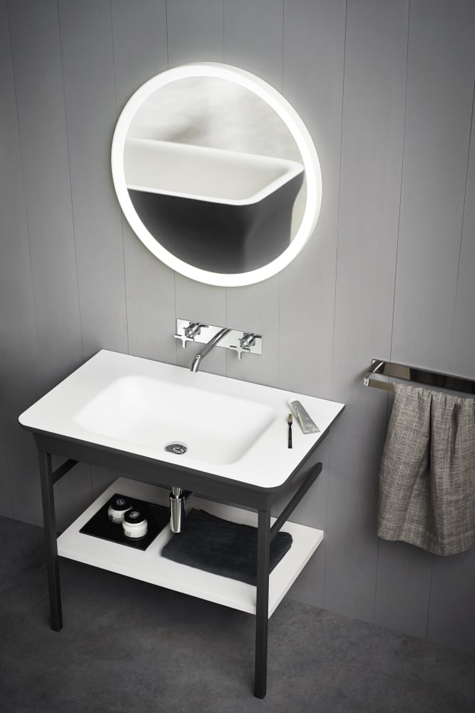 Novecento XL wall-hung washbasin without tap hole