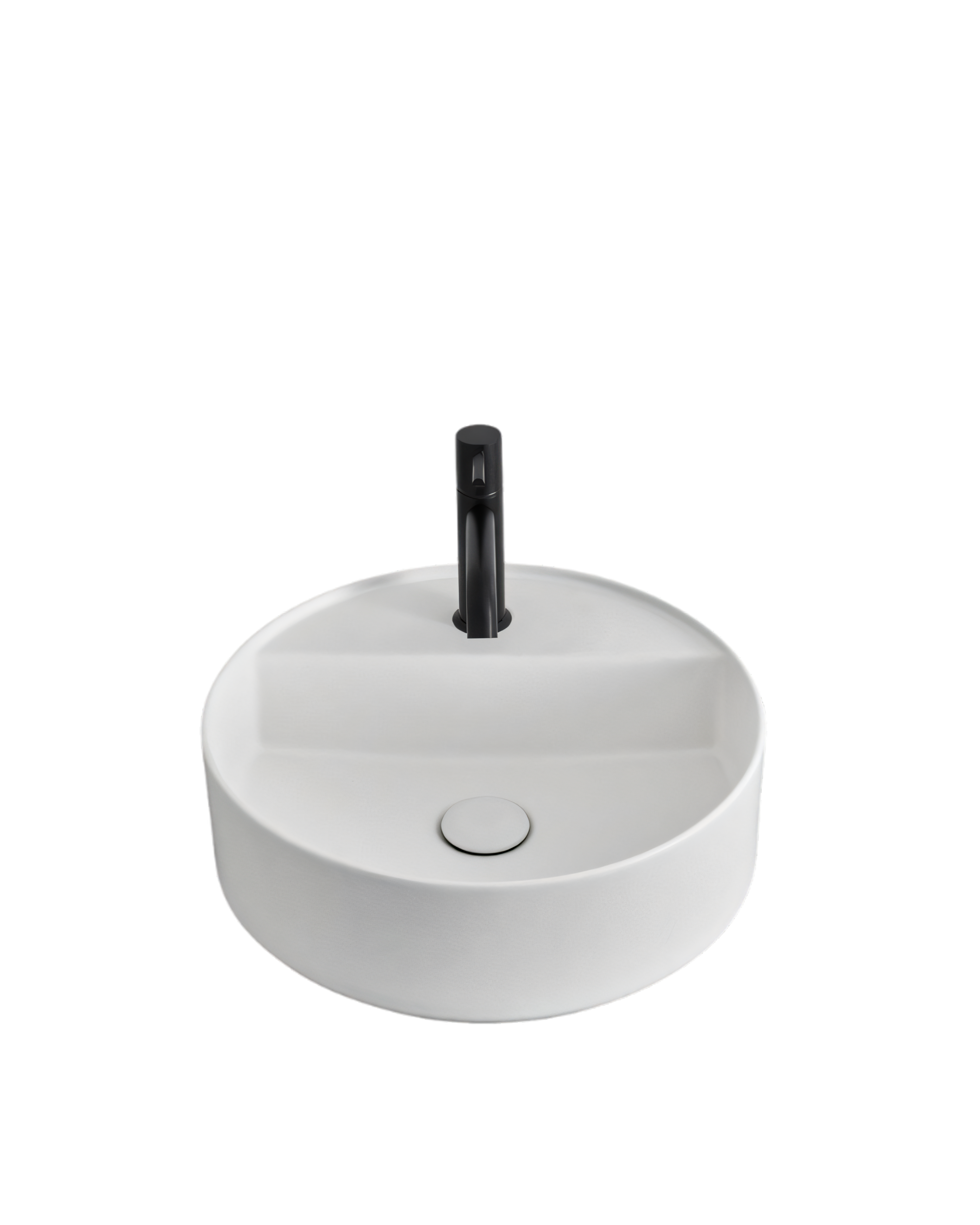 Round Shui Comfort washbasin with tap hole