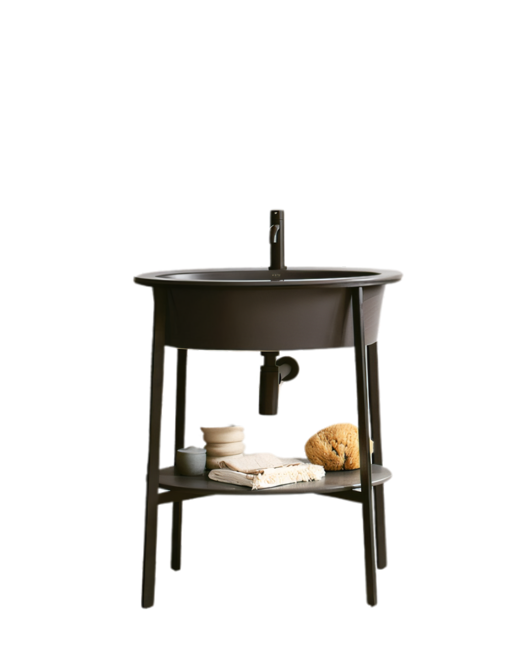 Bathroom vanity unit with Catino Oval frame