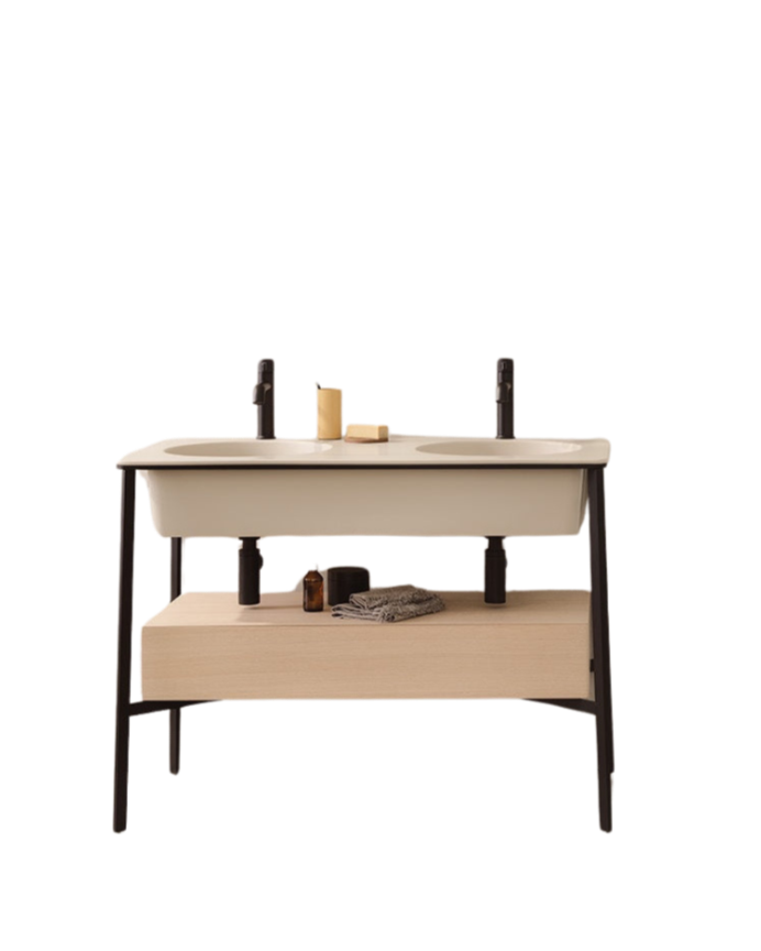 Mueble de lavabo con estructura Catino Doble