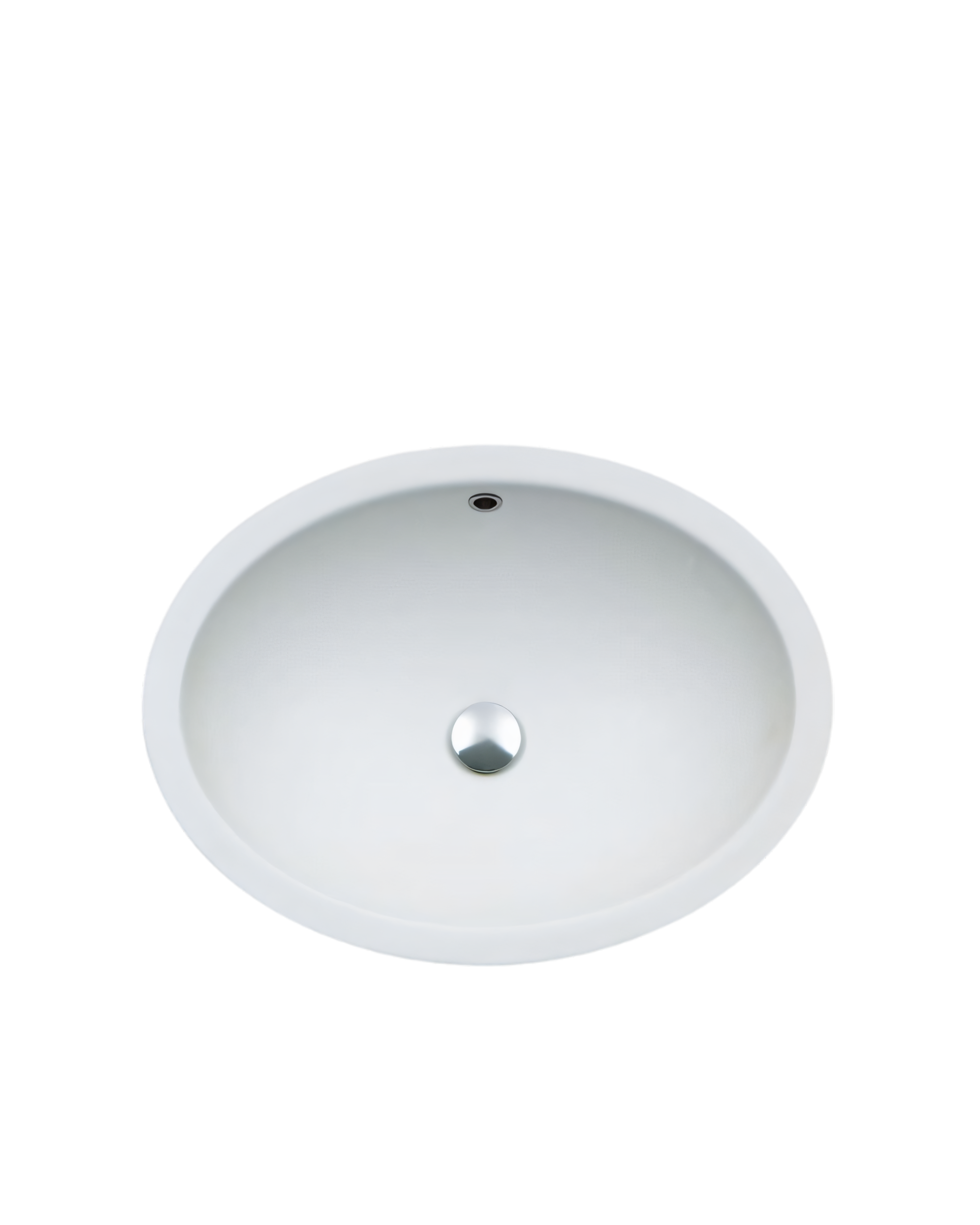 Spoon semi-recessed washbasin