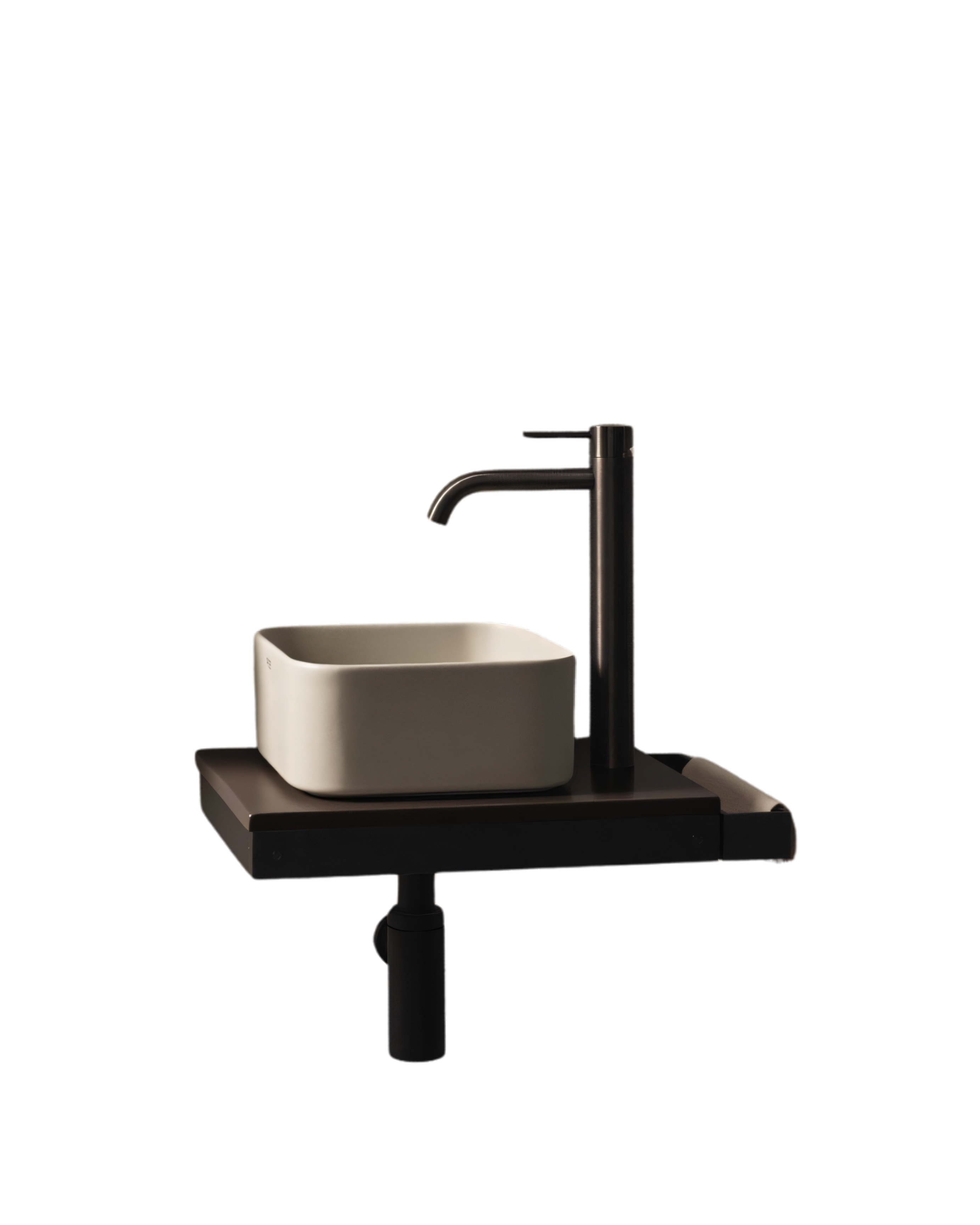 Minimal Square Countertop Washbasin