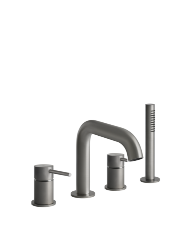 Grifería de bañera monomando con desviador | Colección Gessi 316 Trame