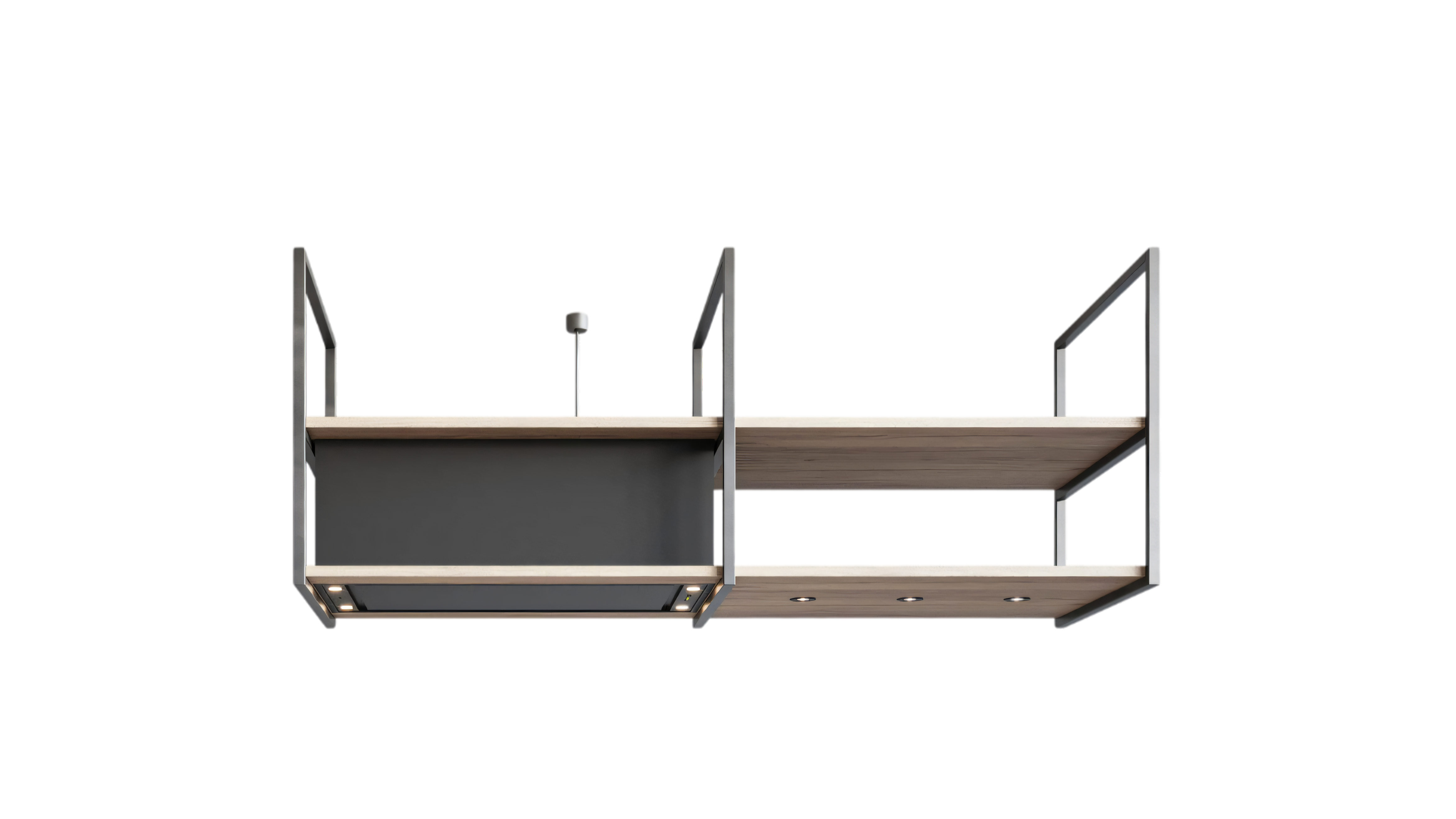 Novy Pureline Frame 15009 90cm Island Hood | Black