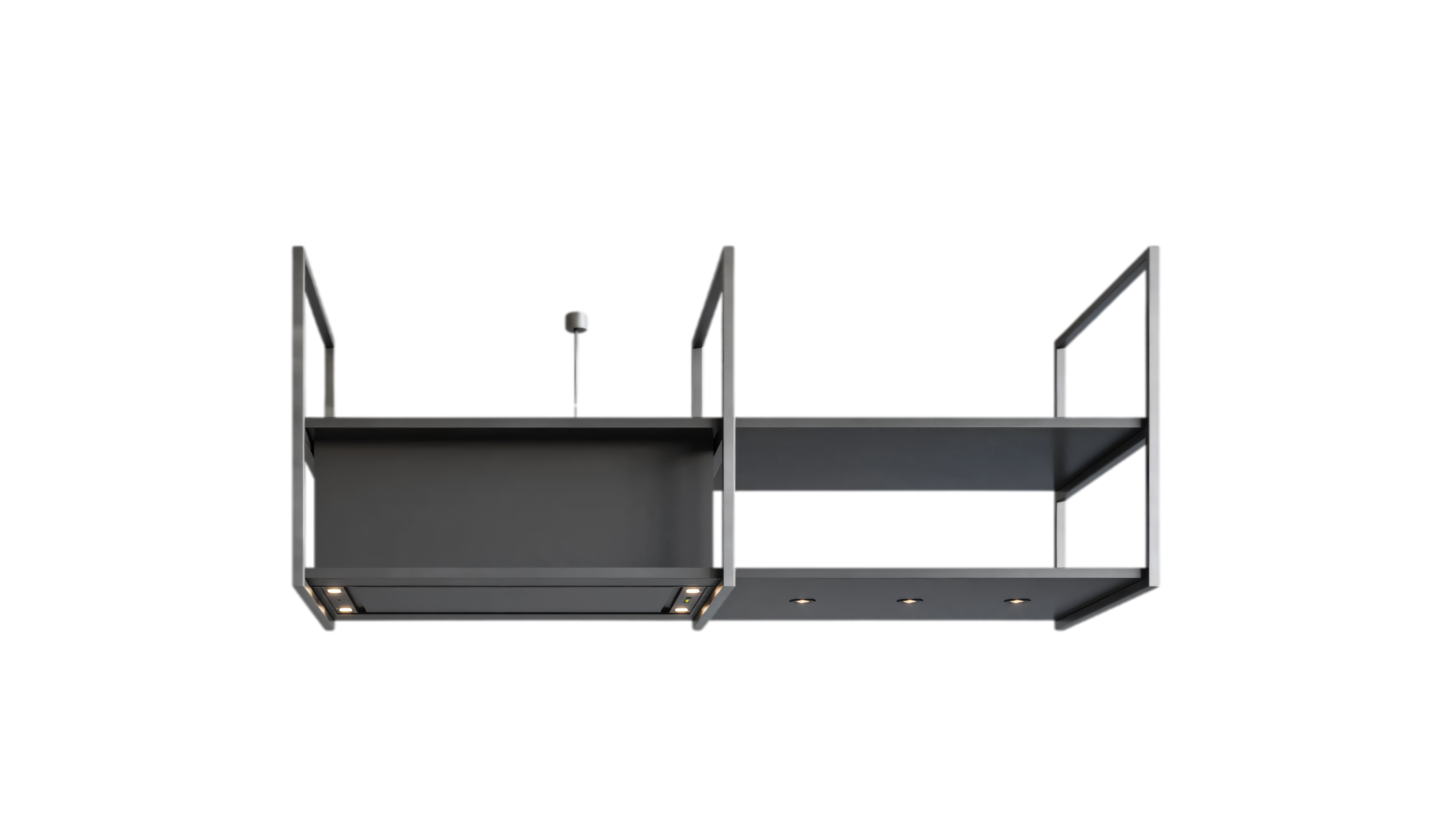 Novy Pureline Frame 15009 90cm Island Hood | Black