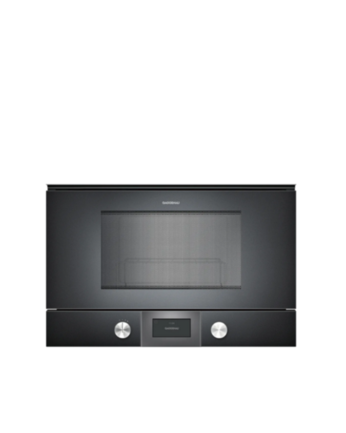 Microondas integrable Serie 200 con puerta a la izquierda, Gris Antracita