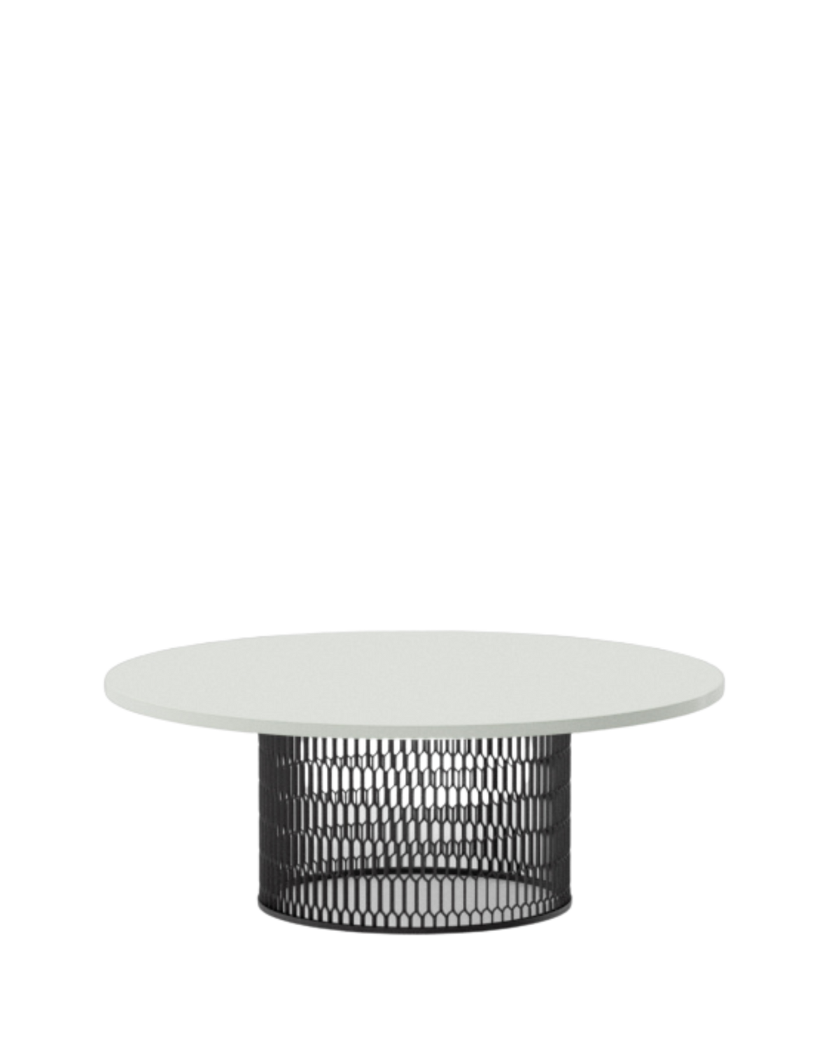 Mesa de centro Mesh Ø90 Superficie cristal Erinite de Kettal – vista 2 de 3