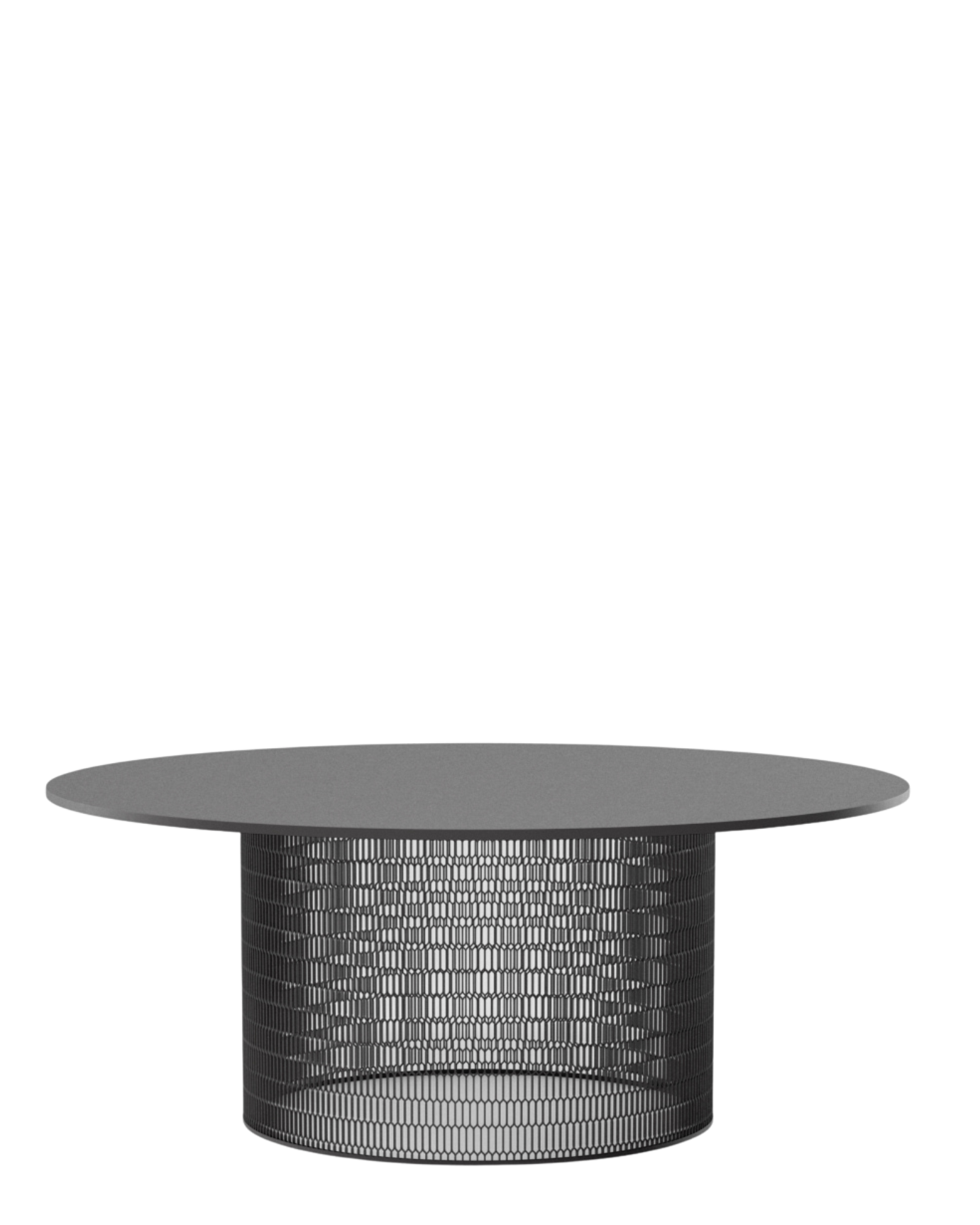 Mesa de comedor Mesh Ø180 | Superficie aluminio