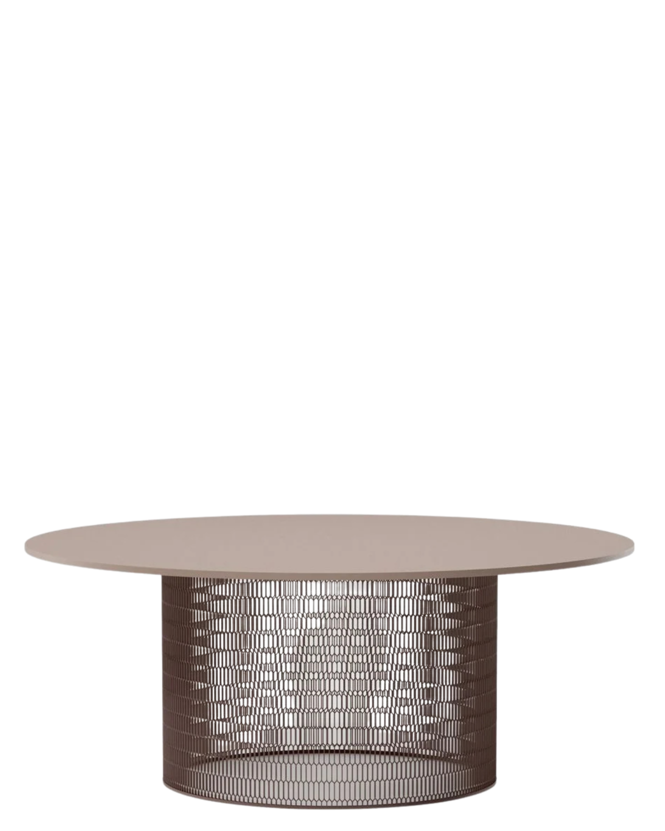 Mesa de comedor Mesh Ø180 | Superficie aluminio