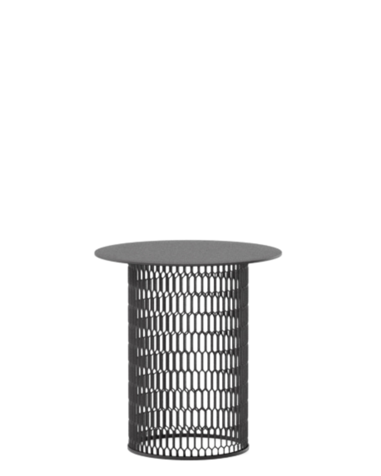 Mesh Side Table Ø48 | Aluminum Top