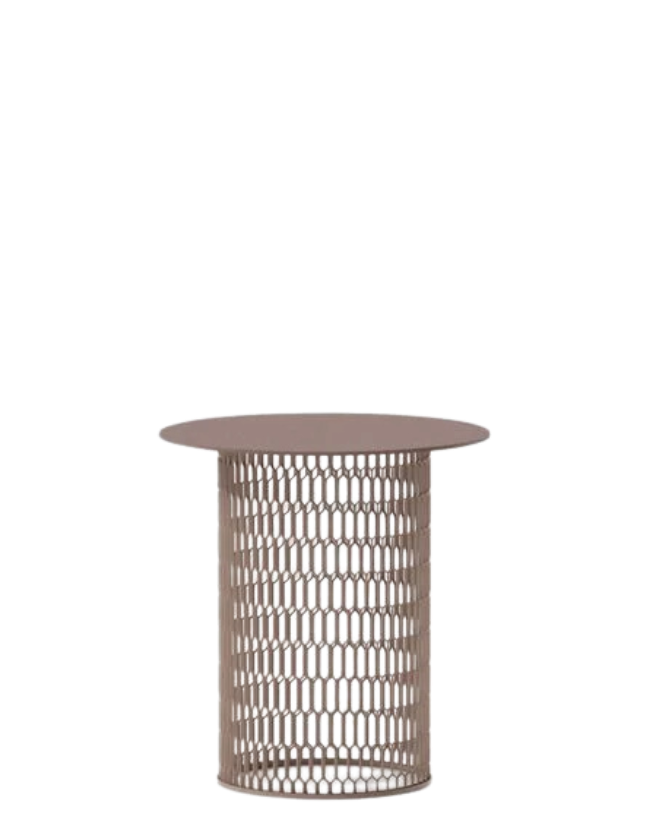 Mesh Side Table Ø48 | Aluminum Top