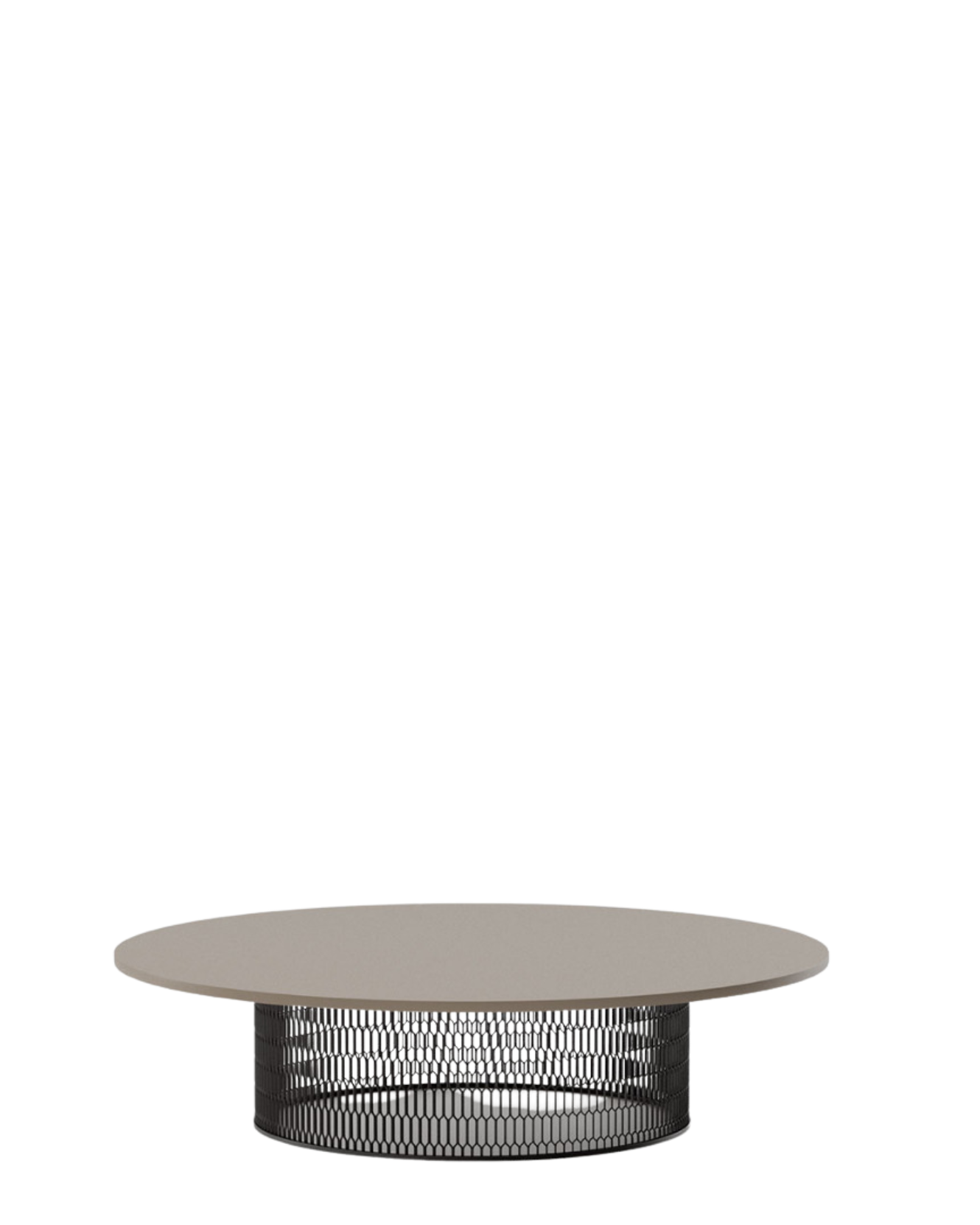 Mesa de centro Mesh D135 | Superficie aluminio 06C | Base 01C