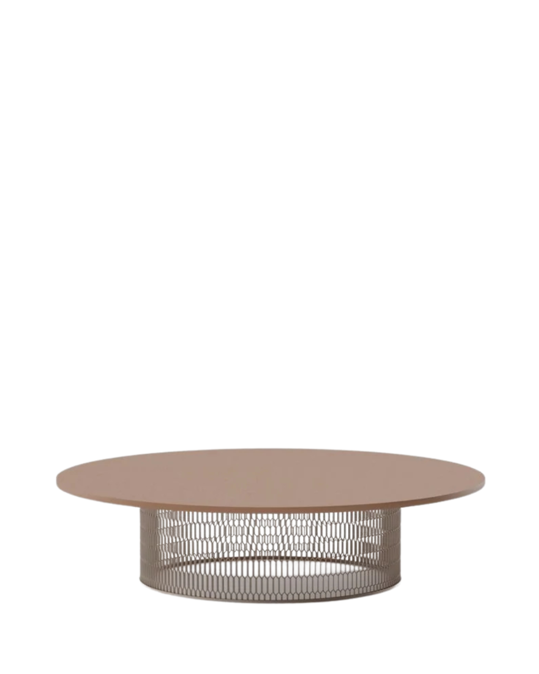 Mesa de centro Mesh D135 Superficie aluminio 07C Base 06C de Kettal – vista 2 de 4