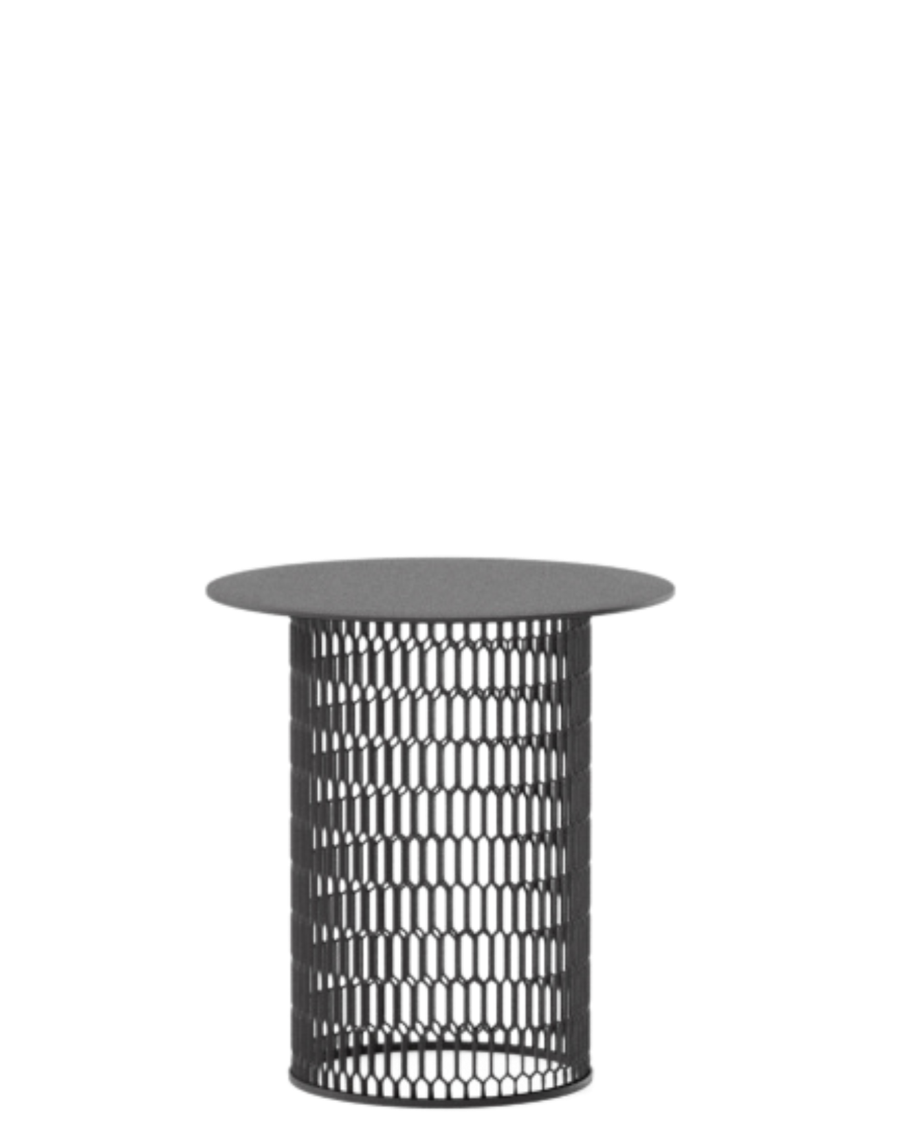 Mesh Side Table Ø48 | Marble Top