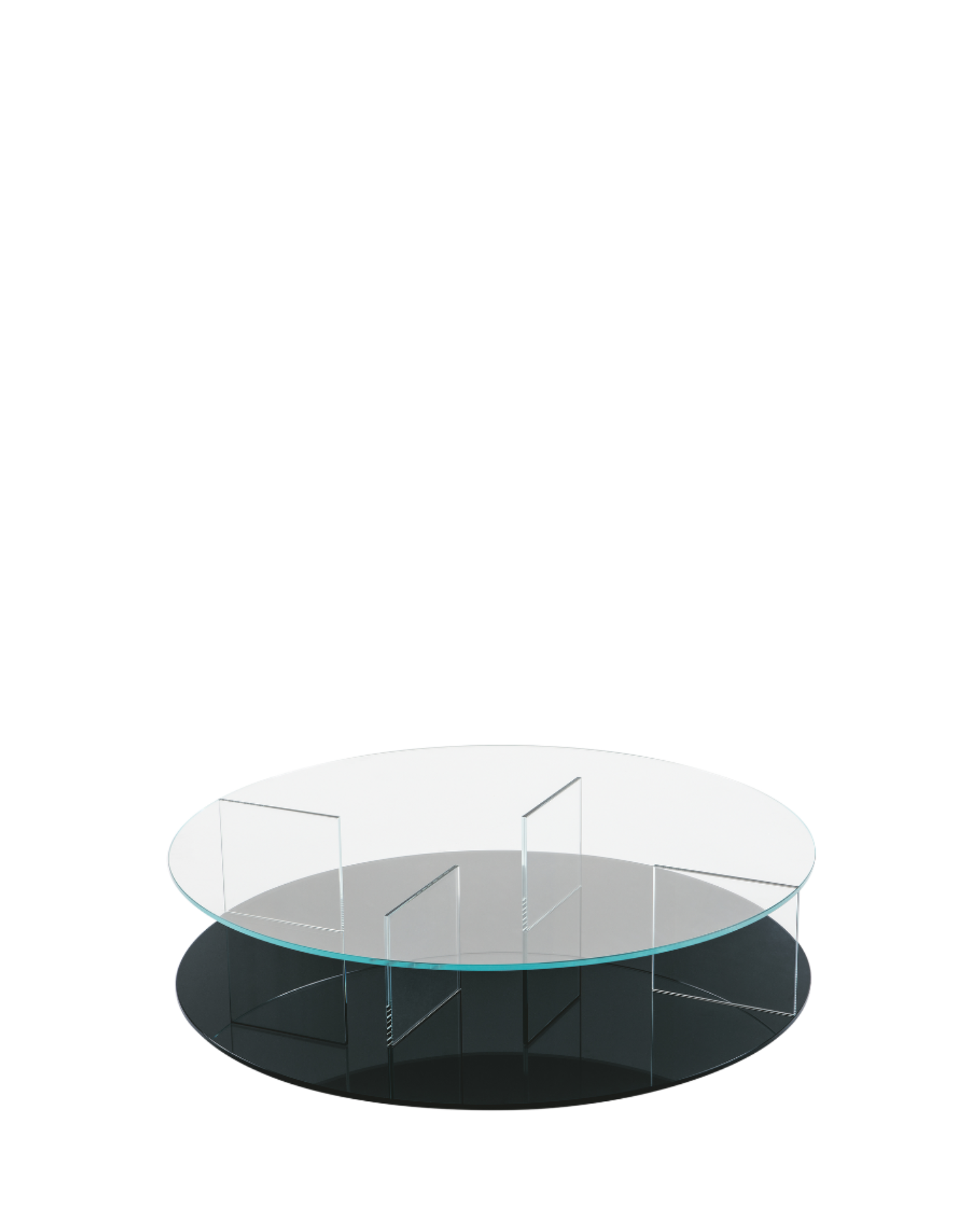 Mex coffee table with smoked tempered glass