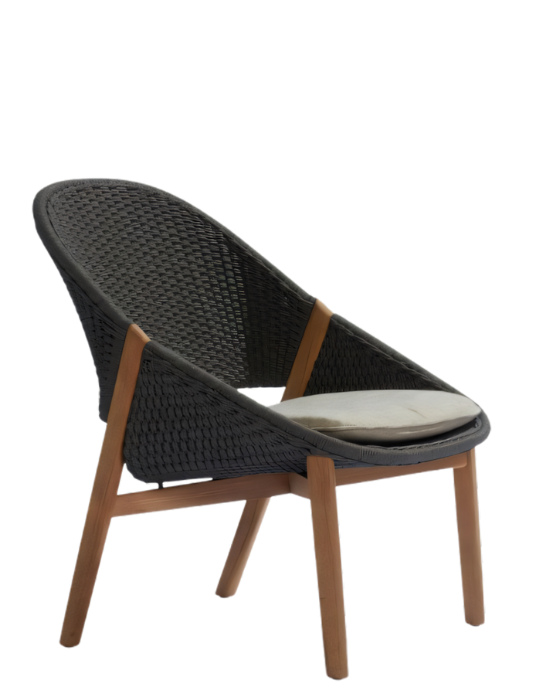 Sillón de exterior Elio con respaldo bajo