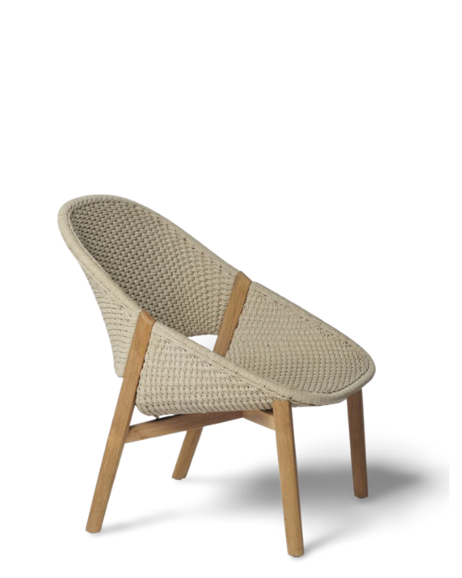 Sillón de exterior Elio con respaldo bajo