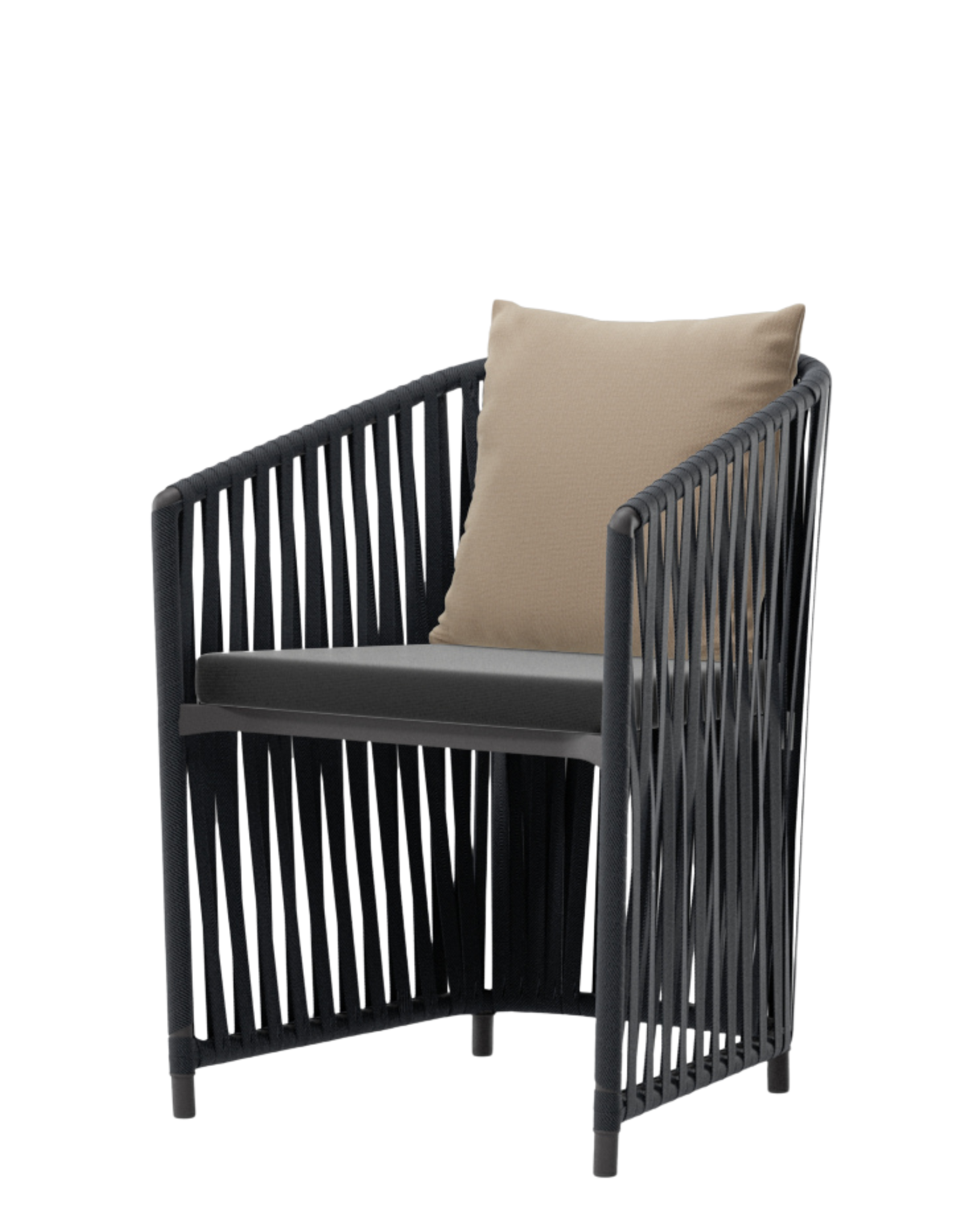 Sillón comedor Bitta Lounge | Cuerda Z01 | Asiento 01L