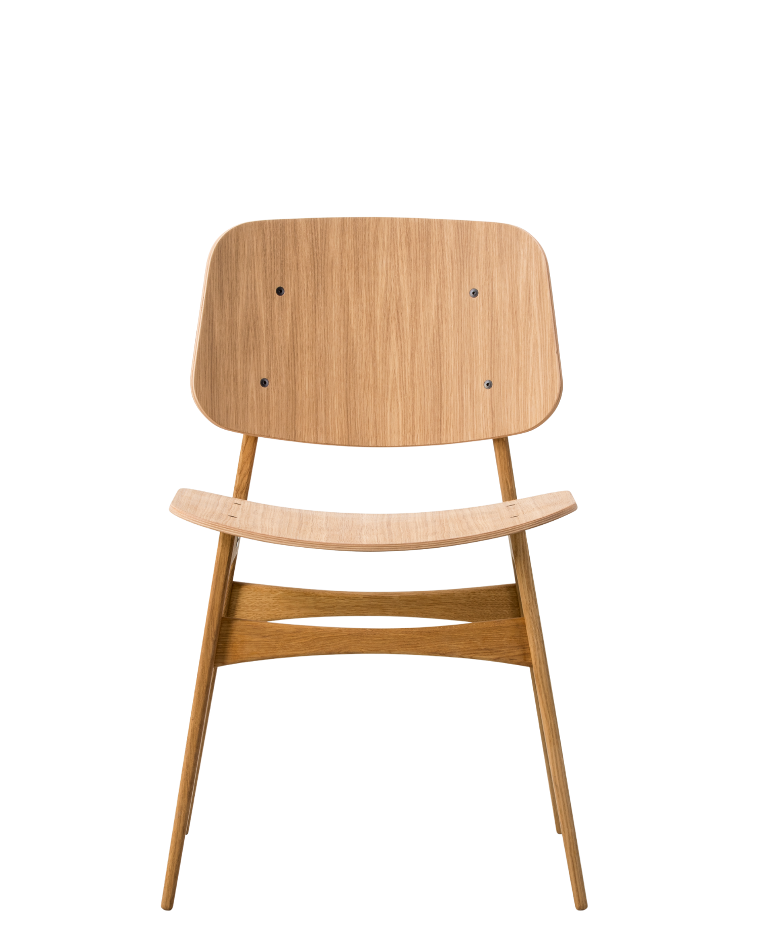 Silla de comedor Søborg con base de madera
