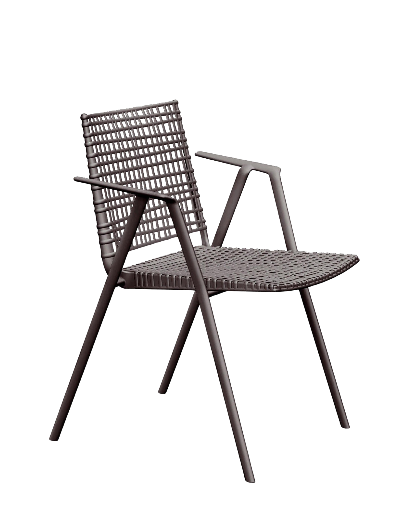 Branch outdoor dining chair with arms