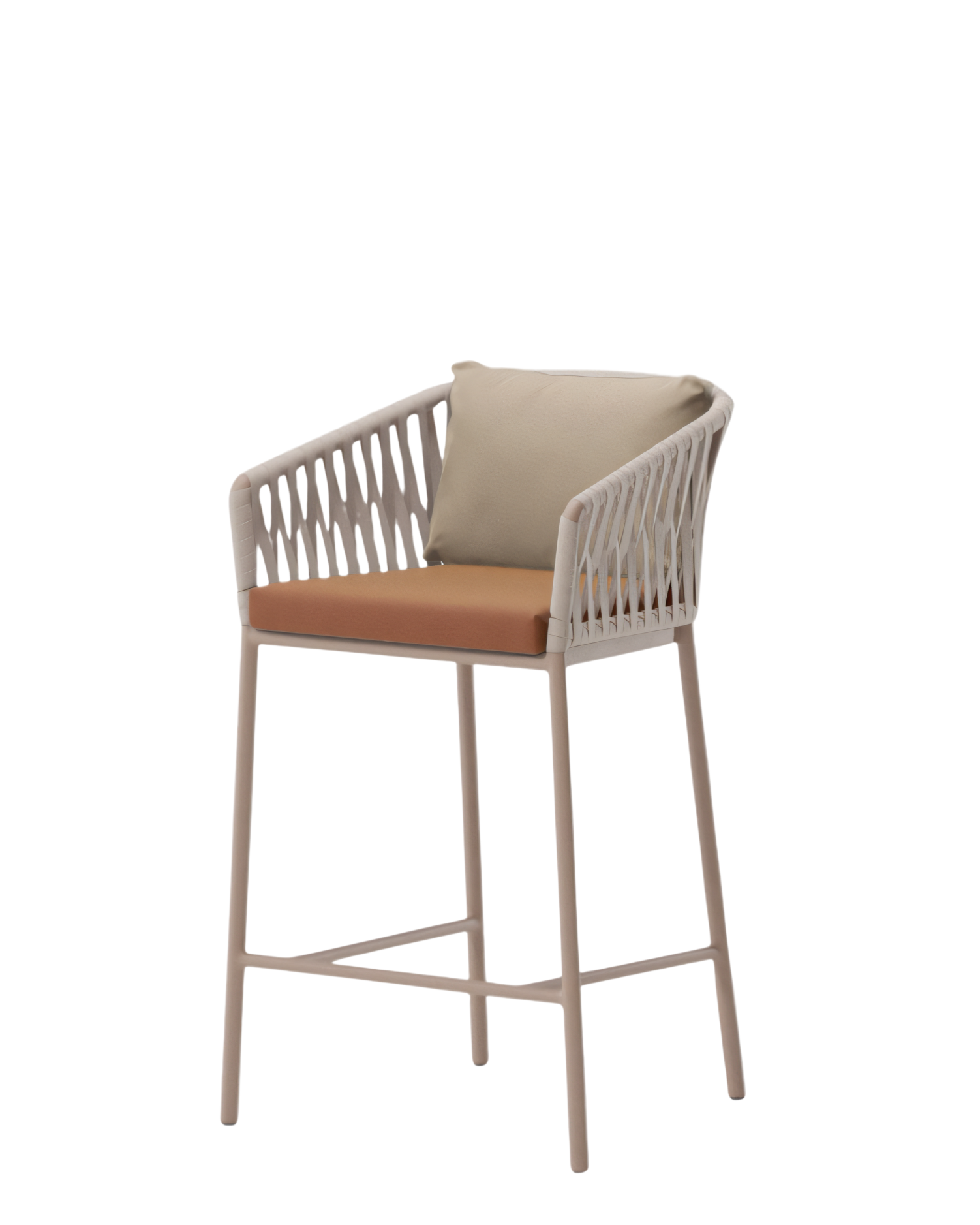 Bitta Bela Rope Bar Stool | 07C Legs | Z06 Rope