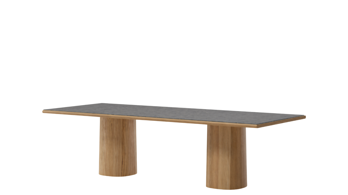 Mesa comedor Giro 220x108 | CM2 Du Gent Grey Ceramics