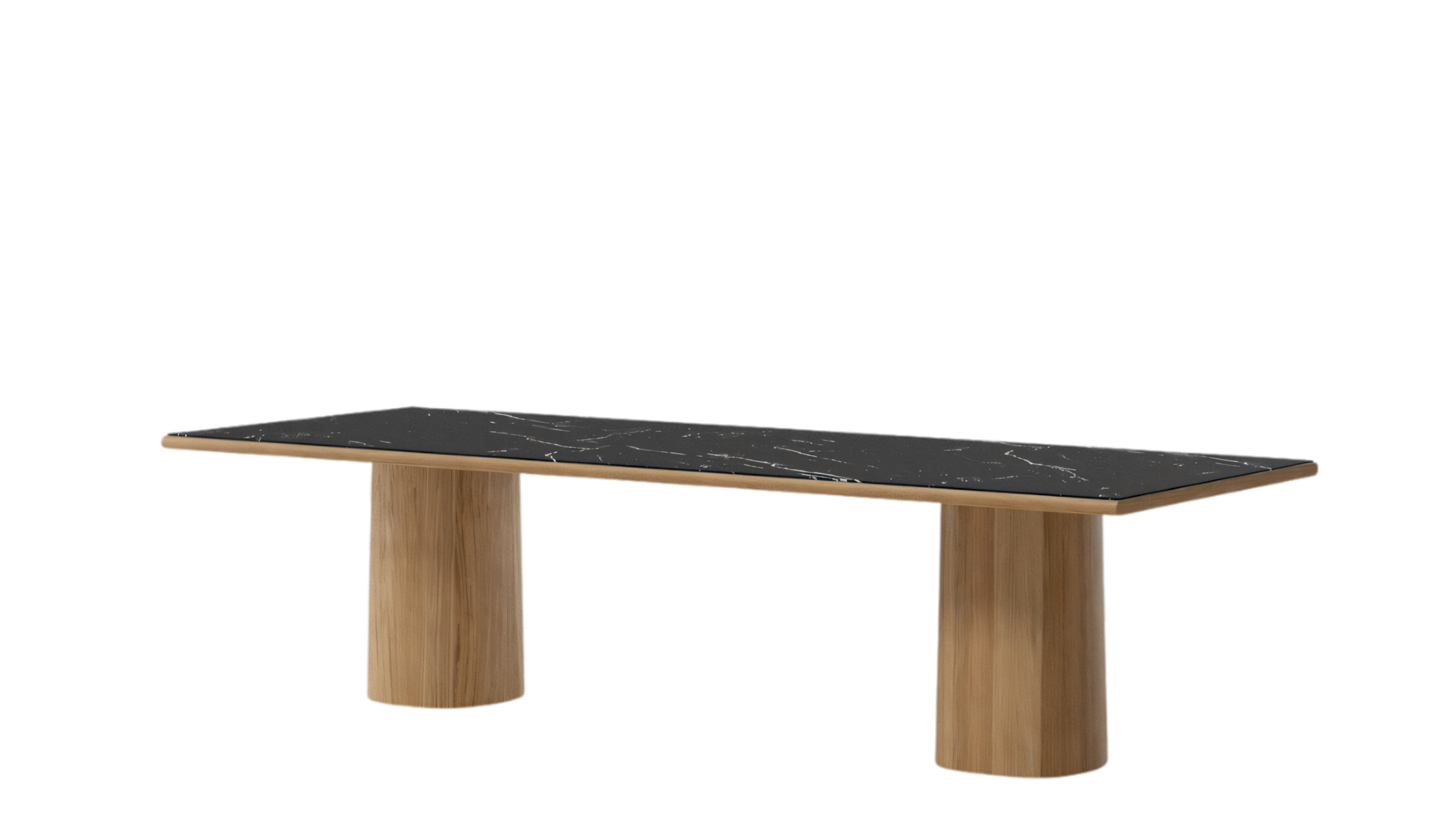 Giro dining table 290x108 | CM4 Royal Black Ceramics
