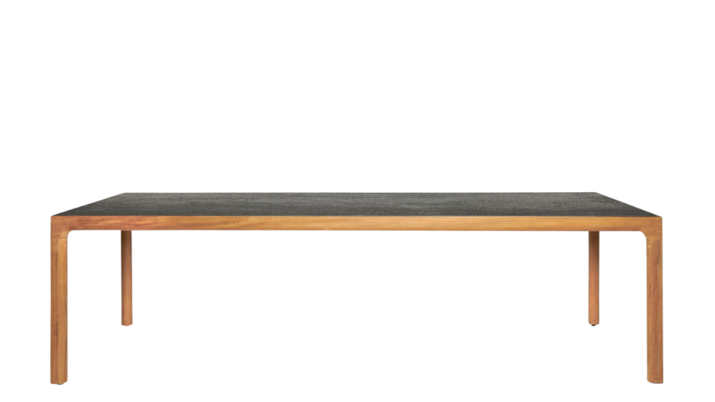 Mesa de comedor de exterior Illum estructura en Teca