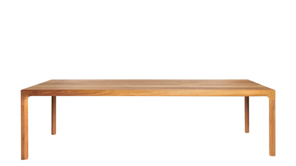 Mesa de comedor de exterior Illum estructura en Teca