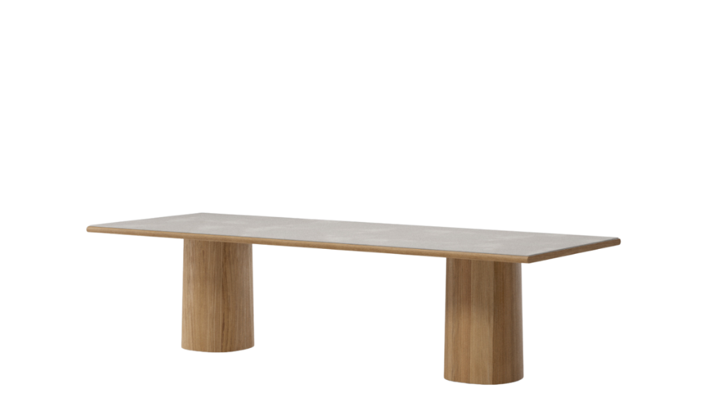 Mesa comedor Giro 290x108 | CM3 Neutral Caliza Ceramics