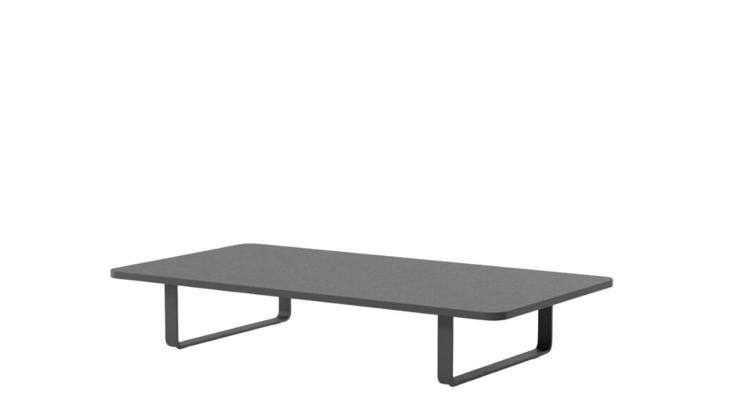 Mesa de centro Bitta Lounge | Patas 01C | Superficie aluminio 01C