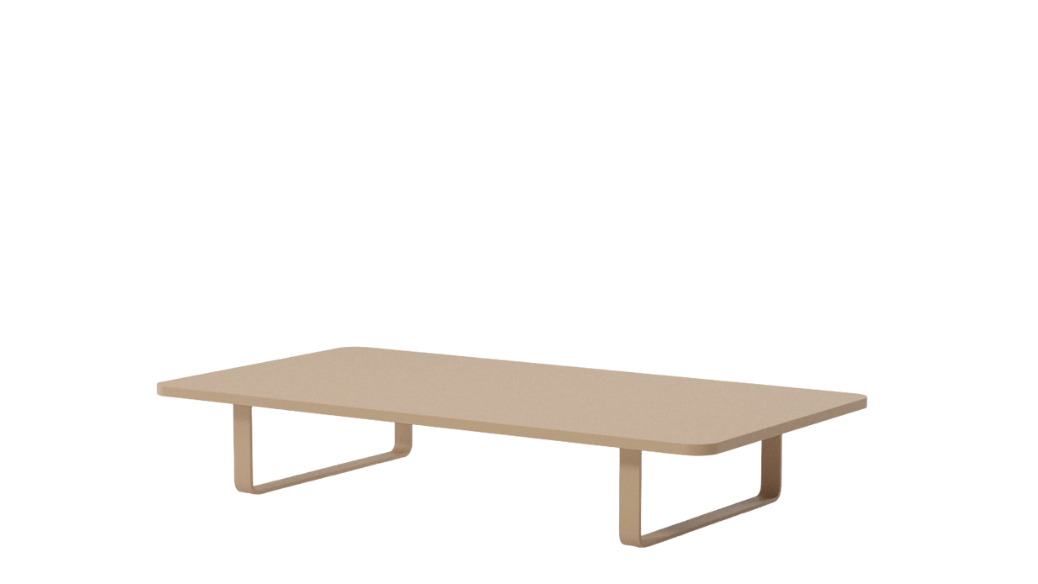 Mesa de centro Bitta Lounge | Patas 01C | Superficie aluminio 01C