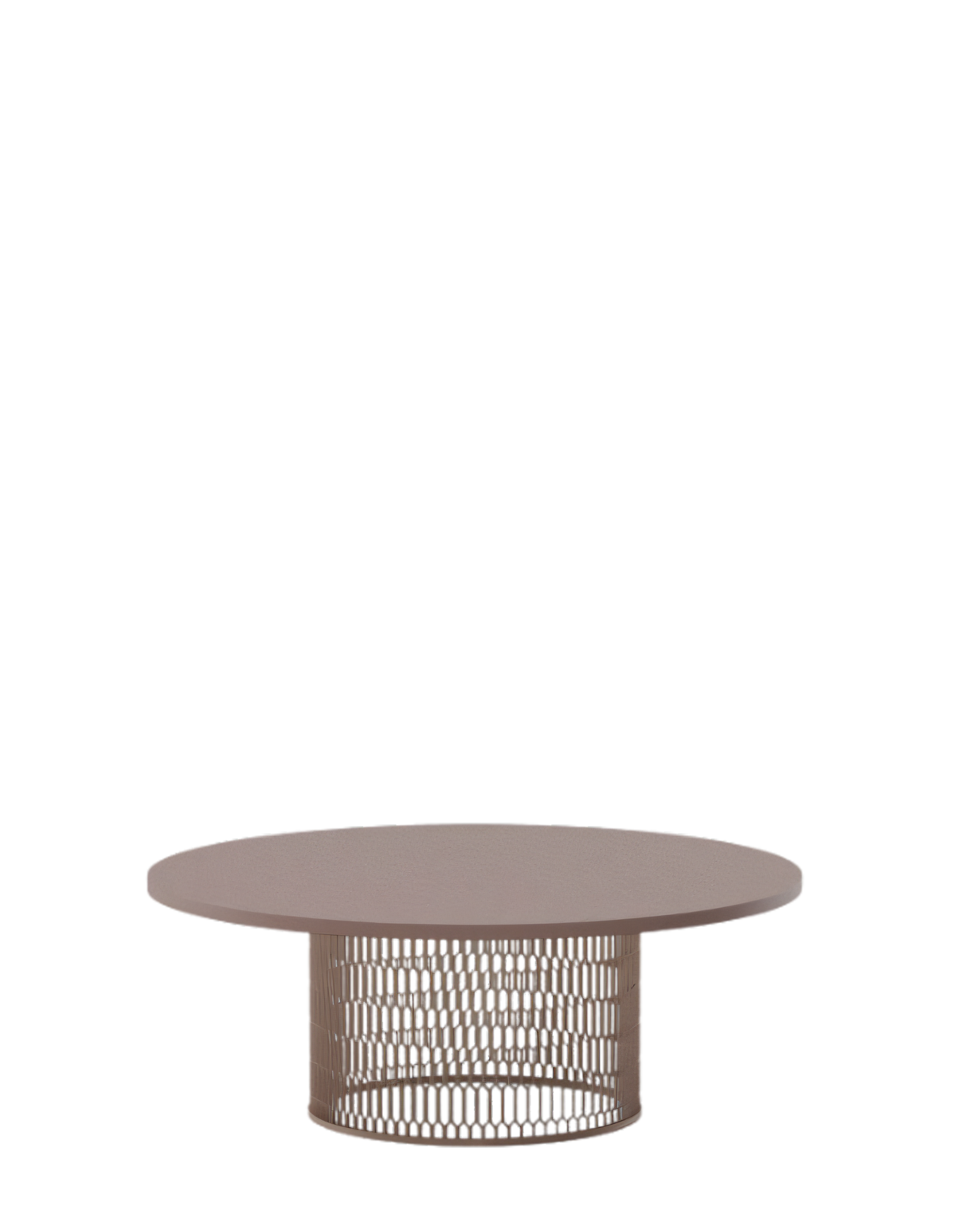 Mesh Coffee Table Ø90 | Aluminum Top
