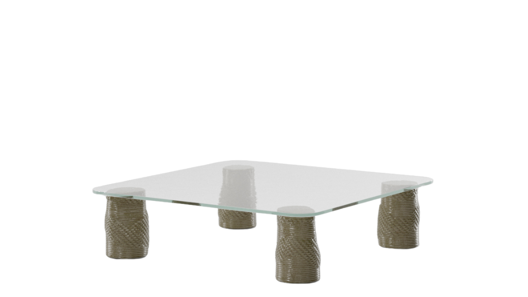 Plumon coffee table 120x120 | 388 Green Opal