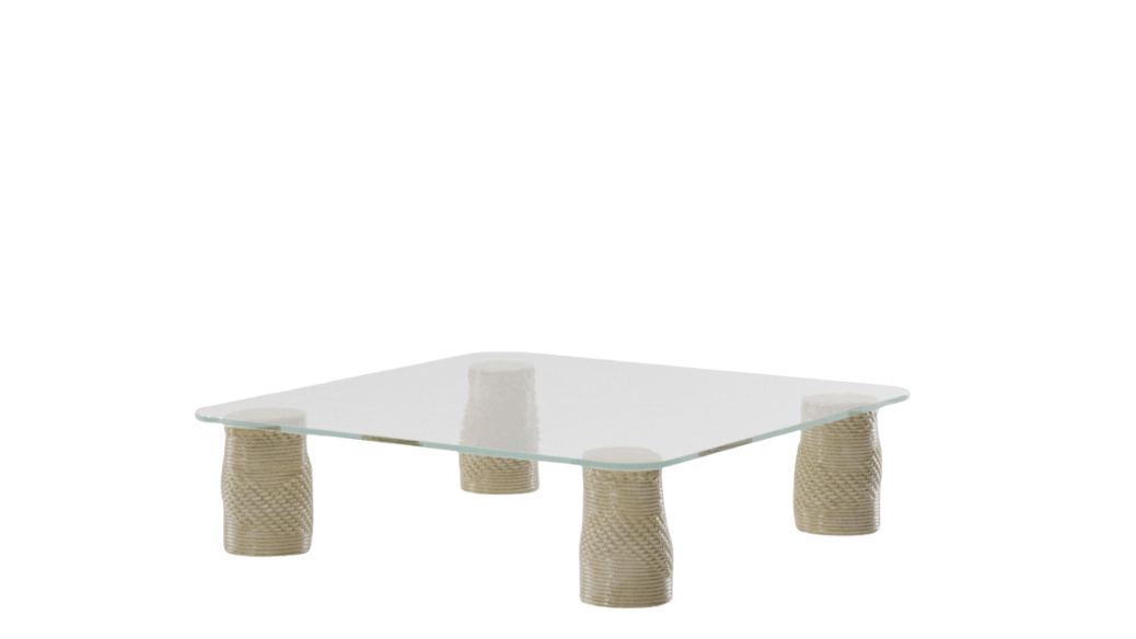 Plumon coffee table 120x120 | 383 Topaz