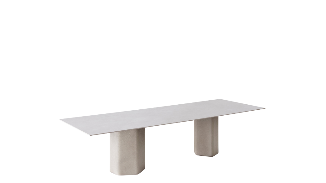 Talo rectangular outdoor dining table