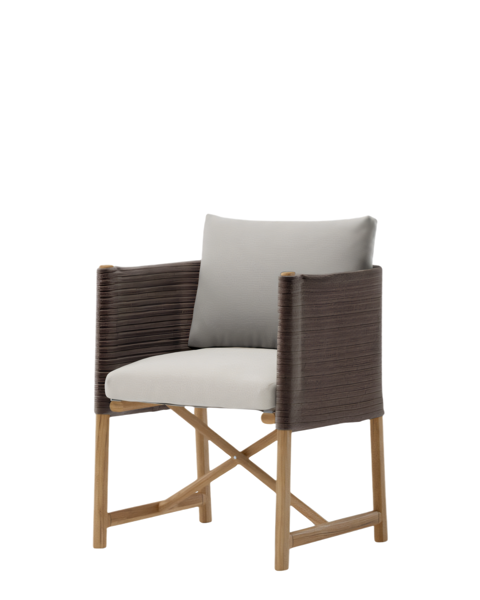 Sillón de comedor plegable Giro 485 Soga | 08L Porous Grey Terrain Elements