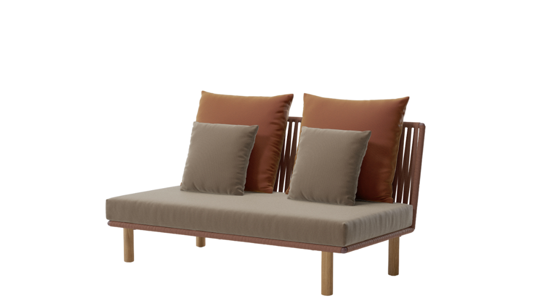 Bitta Bela Rope Center Module | Teak Leg N00 | Rope Z07