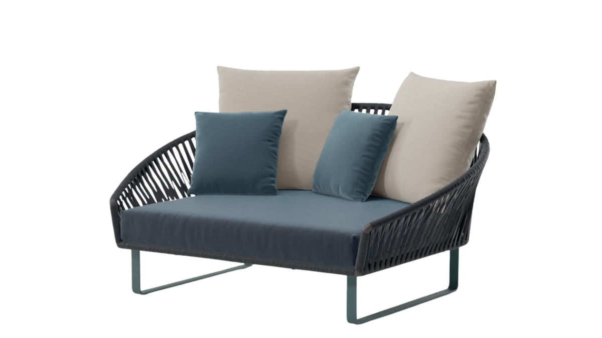 Daybed Bitta Bela Rope | Pie de aluminio 01C | Cuerda Z01