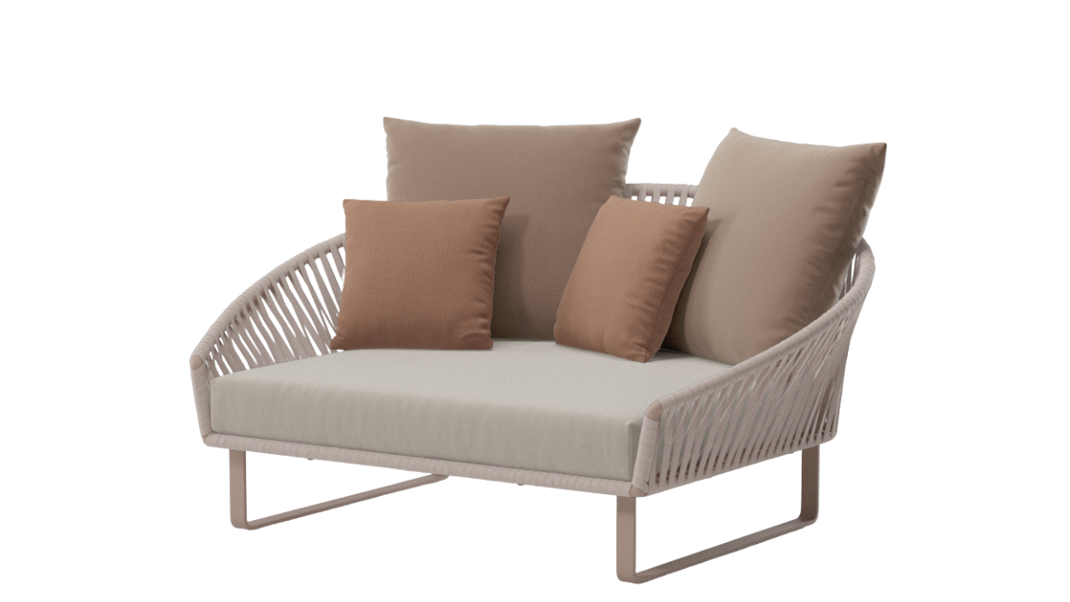 Daybed Bitta Bela Rope | Aluminum foot 07C | Z06 Rope