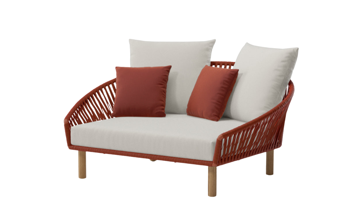 Daybed Bitta Bela Rope | Teak foot N00 | Z16 rope