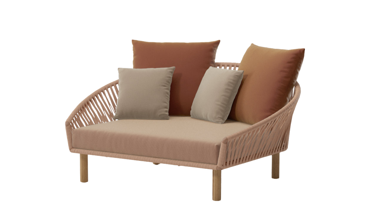 Daybed Bitta Bela Rope | Teak foot N00 | Z16 rope