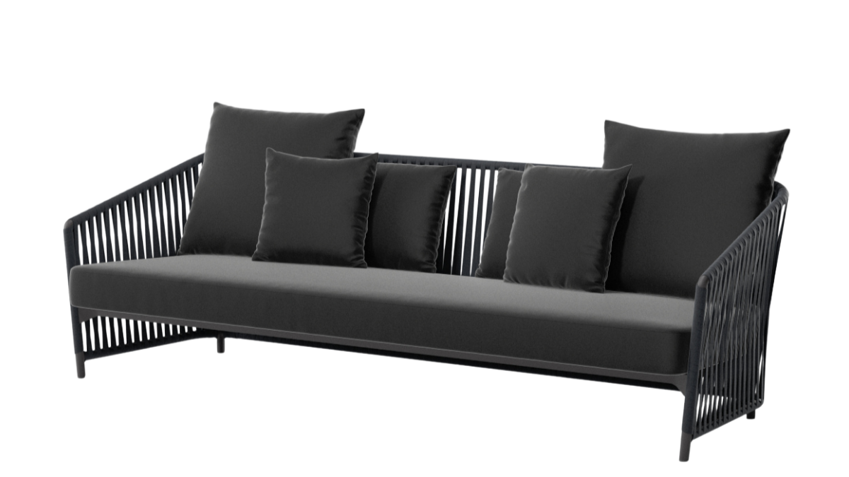 Bitta Lounge Bela Rope 3-Seater Sofa | Rope Z01 | Seat 01L