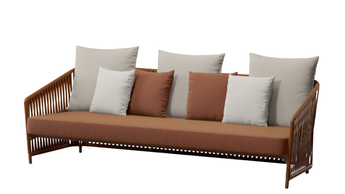 Bitta Lounge Bela Rope 3-Seater Sofa | Rope Z07 | Seating Capacity 12L