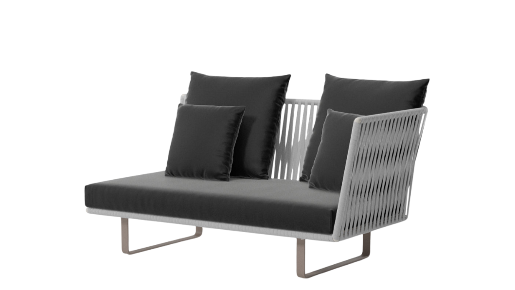 Módulo de esquina derecha Bitta Bela Rope | Pie de aluminio 06C | Cuerda Z04