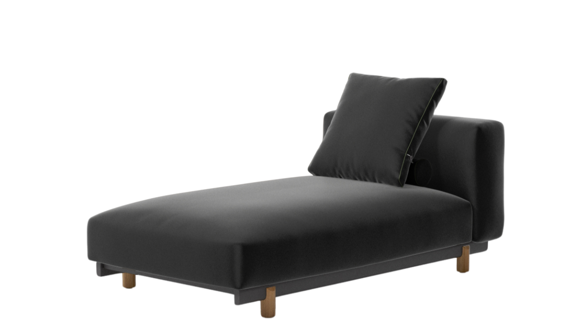 Sofá de exterior Living Molo Chaise Lounge | Pie de teca T00